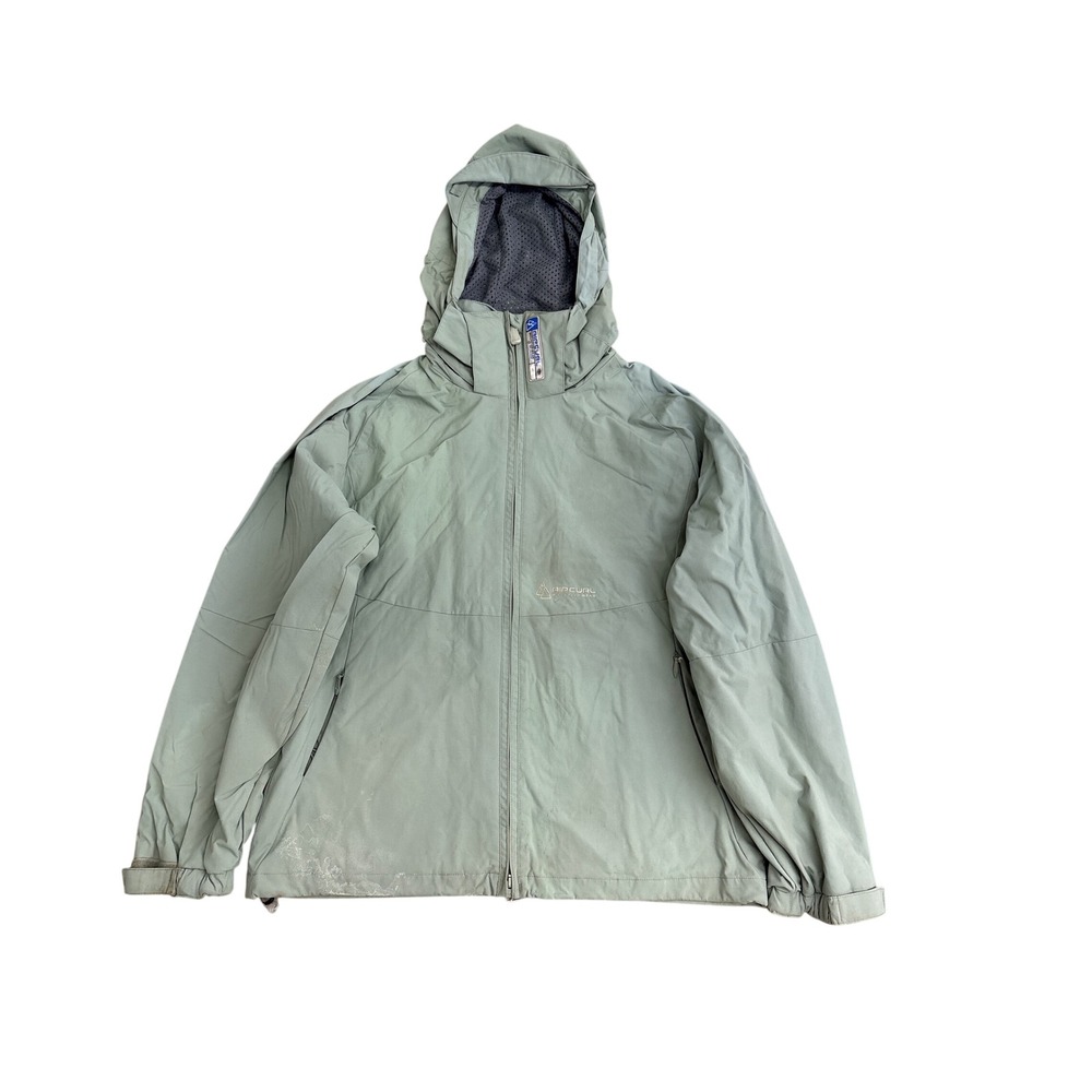 Rip Curl Mountainwear Exit Series Sage Green Hooded Jacket Mens Medium